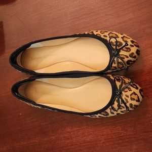 New banana republic animal print flats